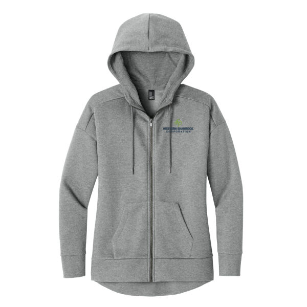   - Women's Perfect Weight ® Fleece Drop Shoulder Full Zip Hoodie Thumbnail