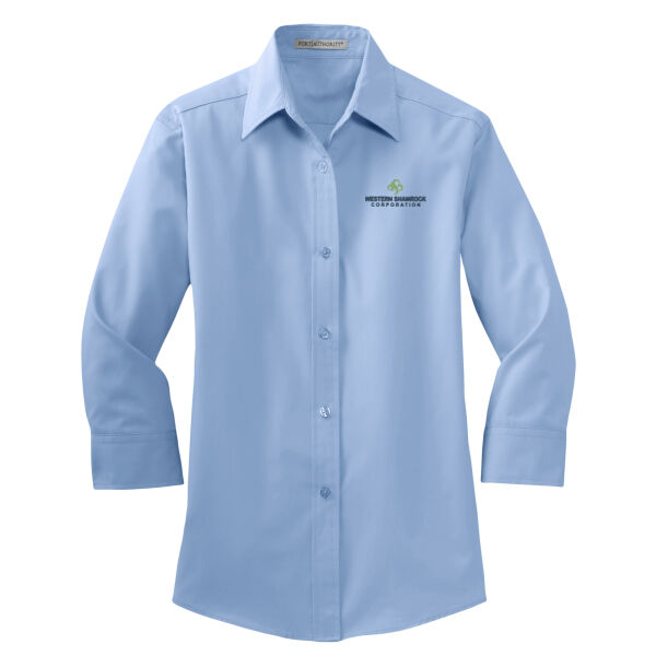   - Ladies 3/4 Sleeve Easy Care Shirt Thumbnail