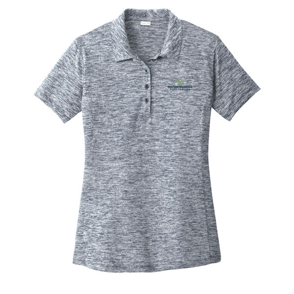   - Ladies PosiCharge ® Electric Heather Polo Thumbnail